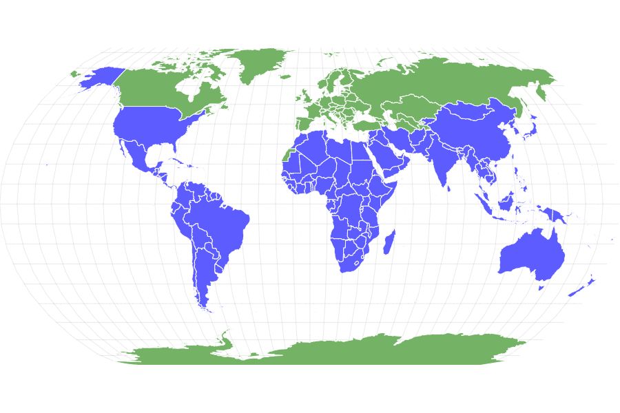 saltwater crocodile habitat map